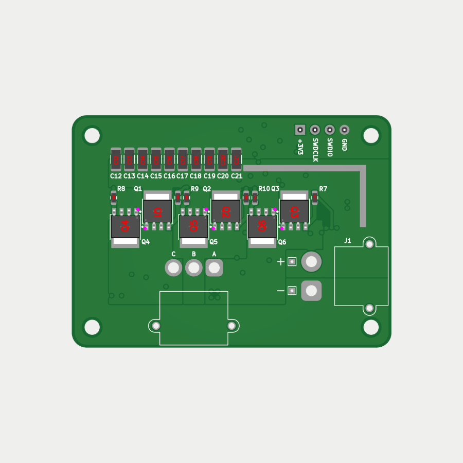 AM32-ESC60-6S PCB design view 1
