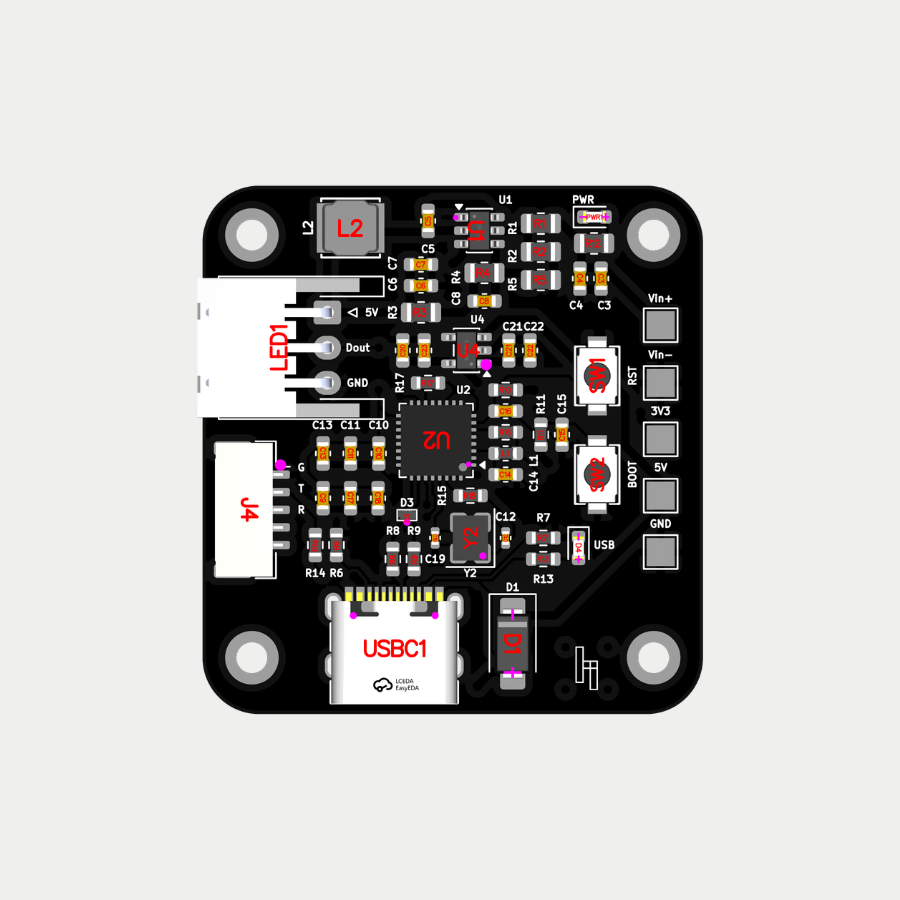 ESP32C3 SOC UART Board circuit board