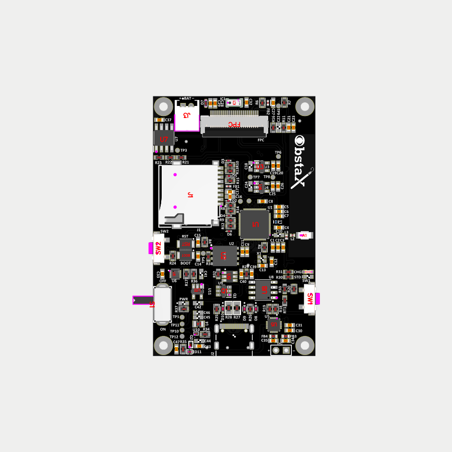 ESP32S3 SOC Wearable Device v2 circuit board