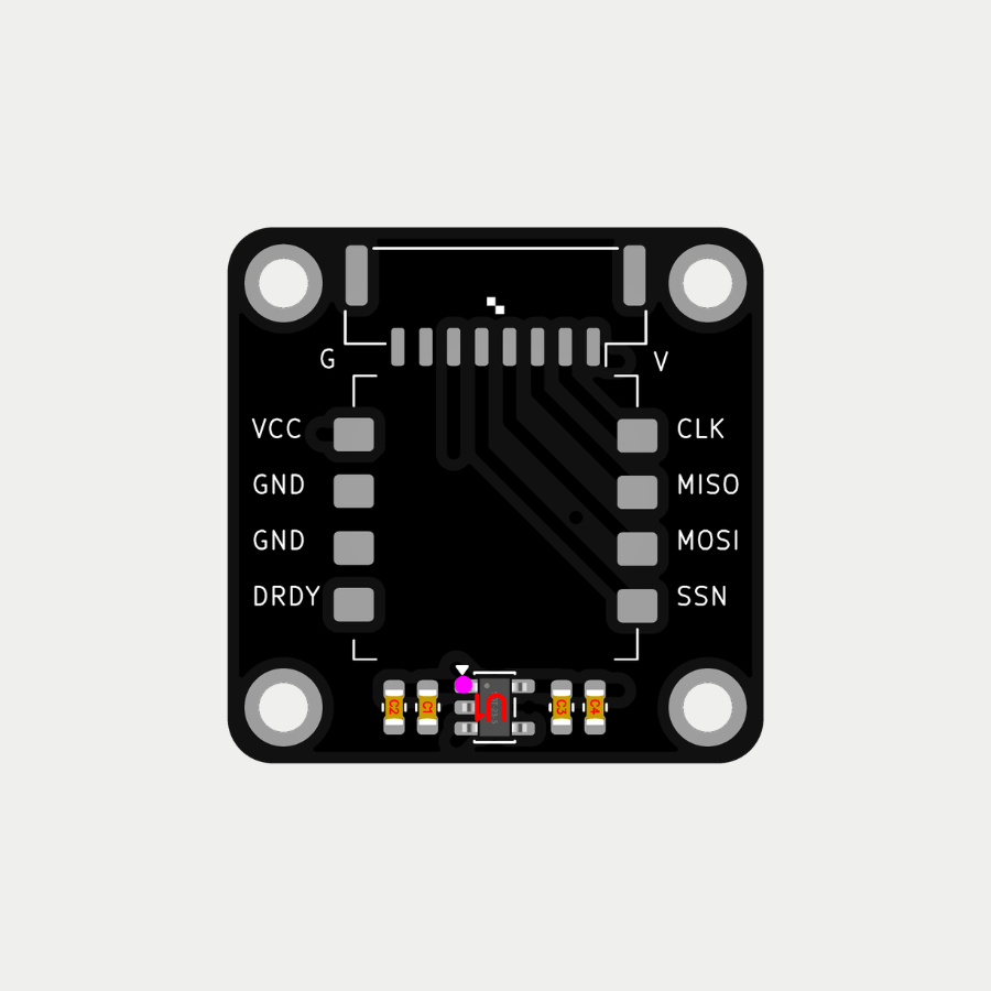 RM3100-ISM330 Fusion Board PCB design view 1